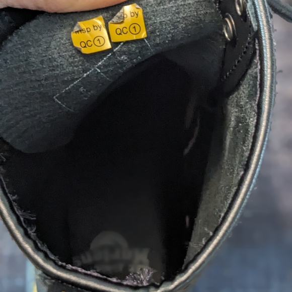 Dr. Martens Black Leather Boots with Translucent Sole - Picture 7 of 7